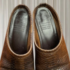 R.M. Williams Cuban Cowboy Mules Snake Skin Print Leather Women's AU7 - Image 6