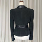 Vintage Harry Who by Harry Watt Black Leather Suede Fitted Jacket AU8 - Image 4