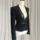 Vintage Harry Who by Harry Watt Black Leather Suede Fitted Jacket AU8 - Image 2