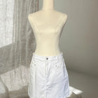 Seed Heritage White Denim Mini Skirt AU10 Women's Classic Casual Wear - Image 1