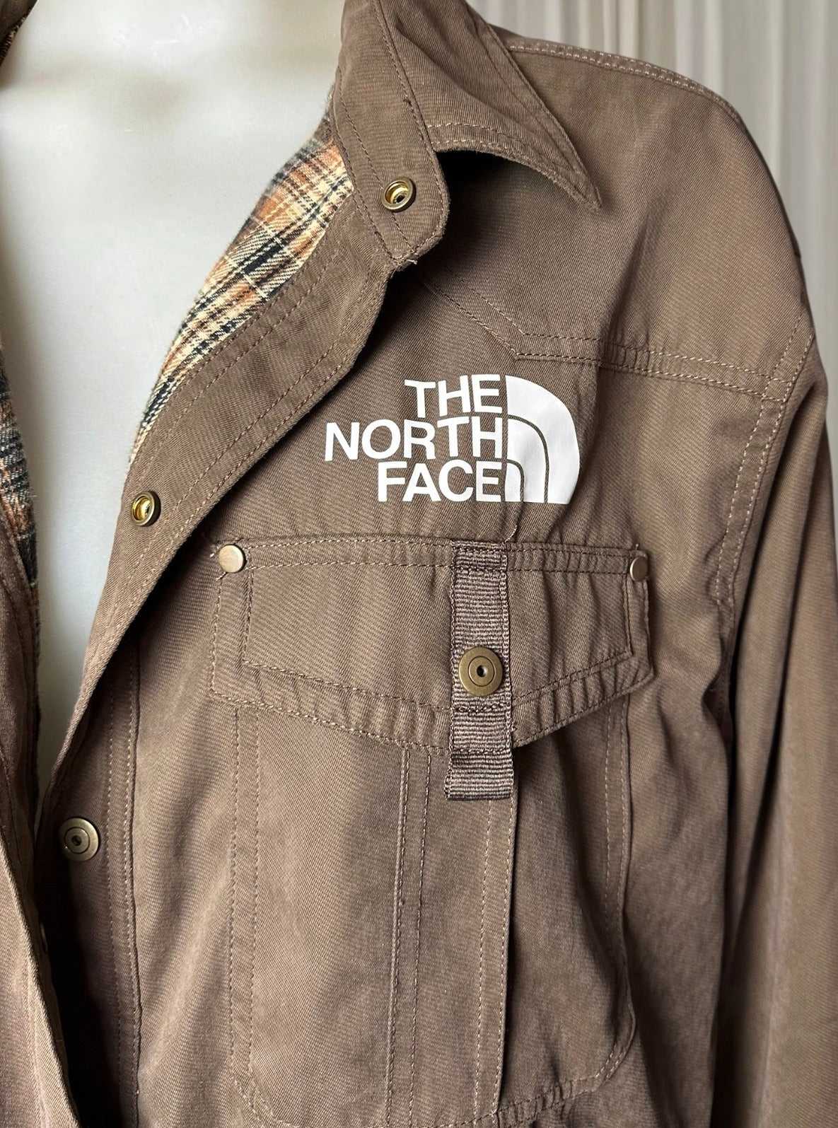The North Face Flannel Lined Shirt Jacket 2XL  - Image 2