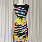 Joseph Ribkoff Women's Floral Cut-Out Cocktail Midi Dress Size 10 - Image 2