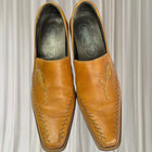 Pikolinos Leather Western Loafer Heel Boots - Tan Embroidered Block Heel - Image 3