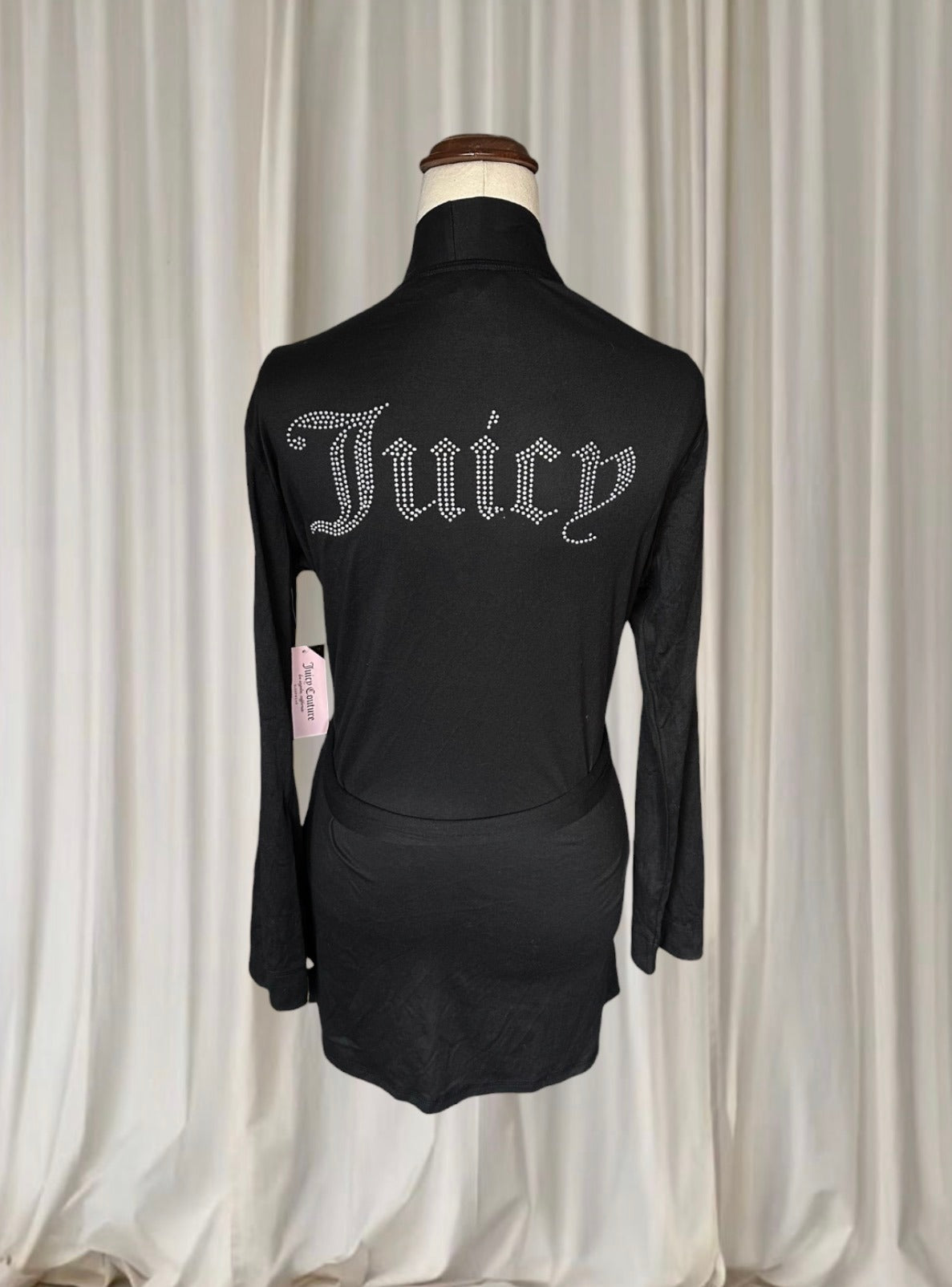 Juicy Couture 3-Piece Loungewear Set - Rhinestone Logo Black NEW M - Image 4