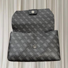 GUESS Monogram Grey Top Handle Bag - Iconic Logo Print - Image 3