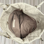 Witchery Quilted Leather Tote Bag - Elegant Beige Everyday Carry Bag - Image 3