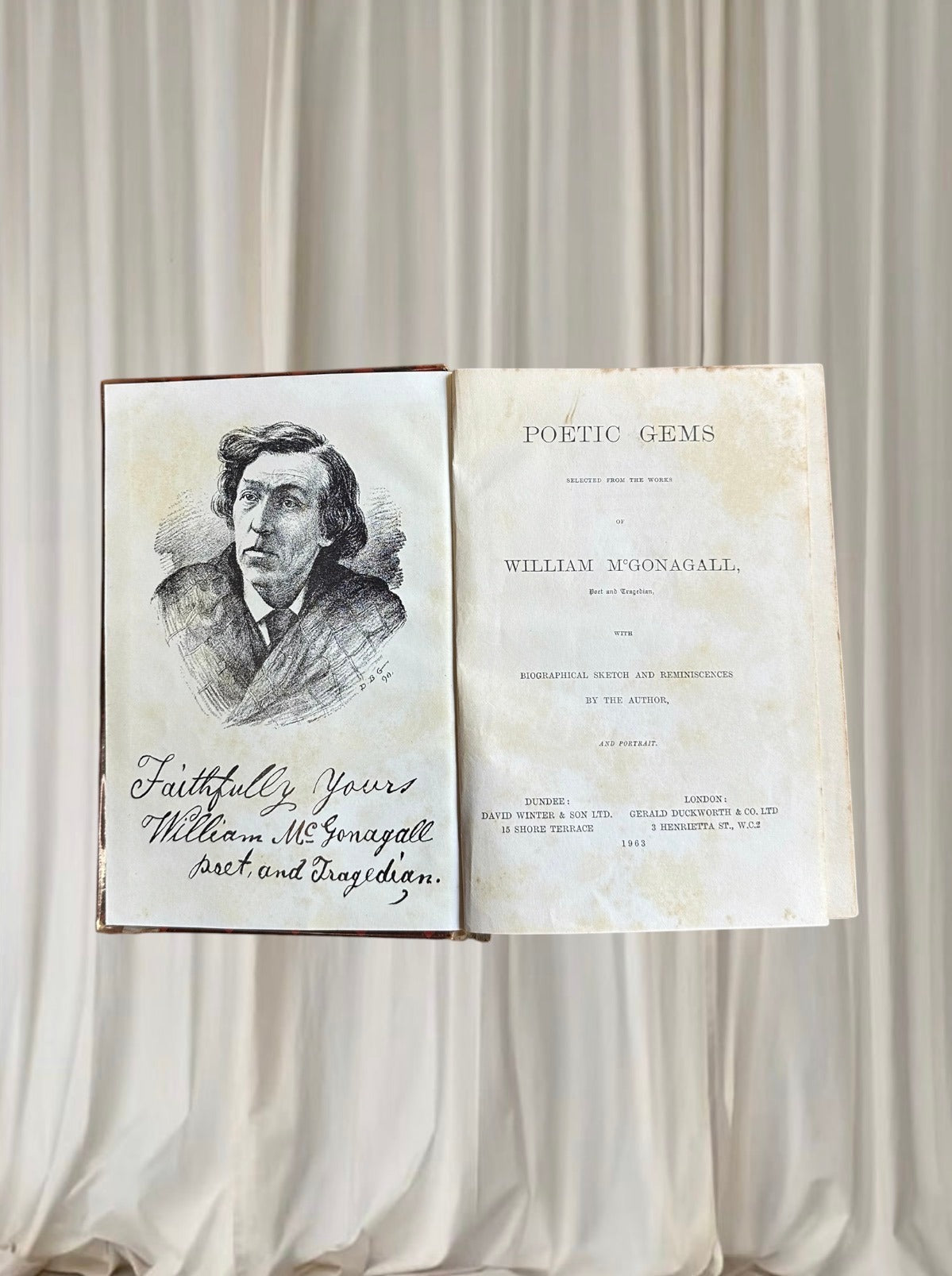 Poetic Gems - William McGonagall 1963 Vintage Hardback Book - Classic Scottish Poetry Collection - Image 3