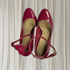 Wittner Platform Heels - Bold Magenta Zaiqee Patent Leather Y2K EU37 - Image 2