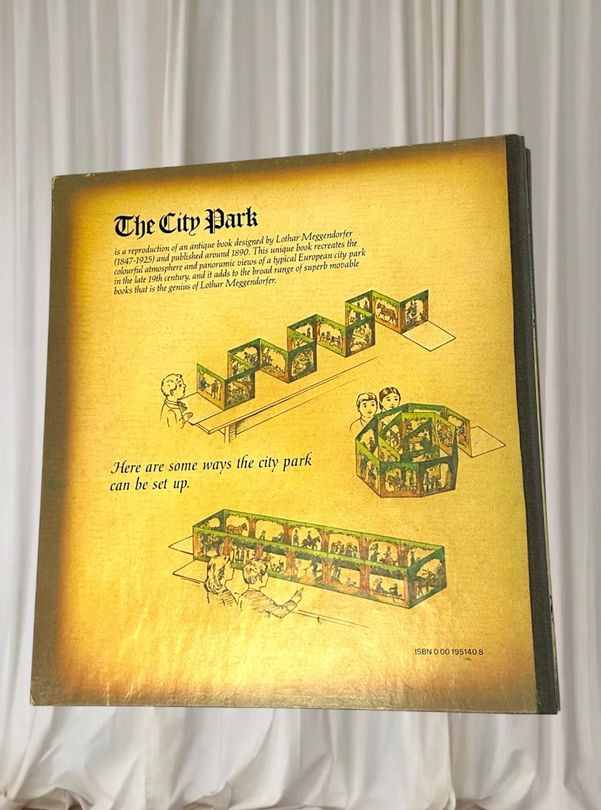 Collins Antique Stand-up Book - The City Park Lothar Meggendorfer Reproduction - Image 4
