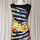 Joseph Ribkoff Women's Floral Cut-Out Cocktail Midi Dress Size 10 - Image 3