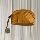 WANDERERS Small Leather Pouch - Vibrant Mustard Yellow Coin Purse - Image 3