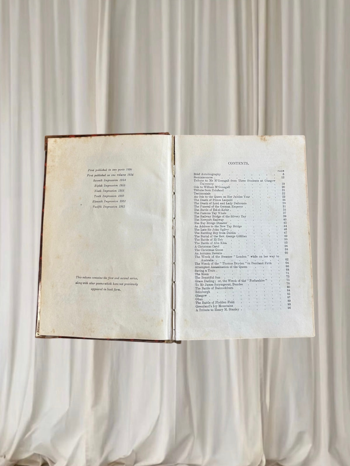 Poetic Gems - William McGonagall 1963 Vintage Hardback Book - Classic Scottish Poetry Collection - Image 4