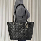 Guess Large Tote Handbag - Quilted Black Shoulder Bag - Image 2
