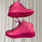 Skechers S-Lights Remix High-Top Sneakers Vibrant Hot Pink Light-Up Kids Shoes - Image 5