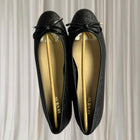 Review Ballet Flats - Zabelle Elegant Black Glitter with Bow Detail - Image 4