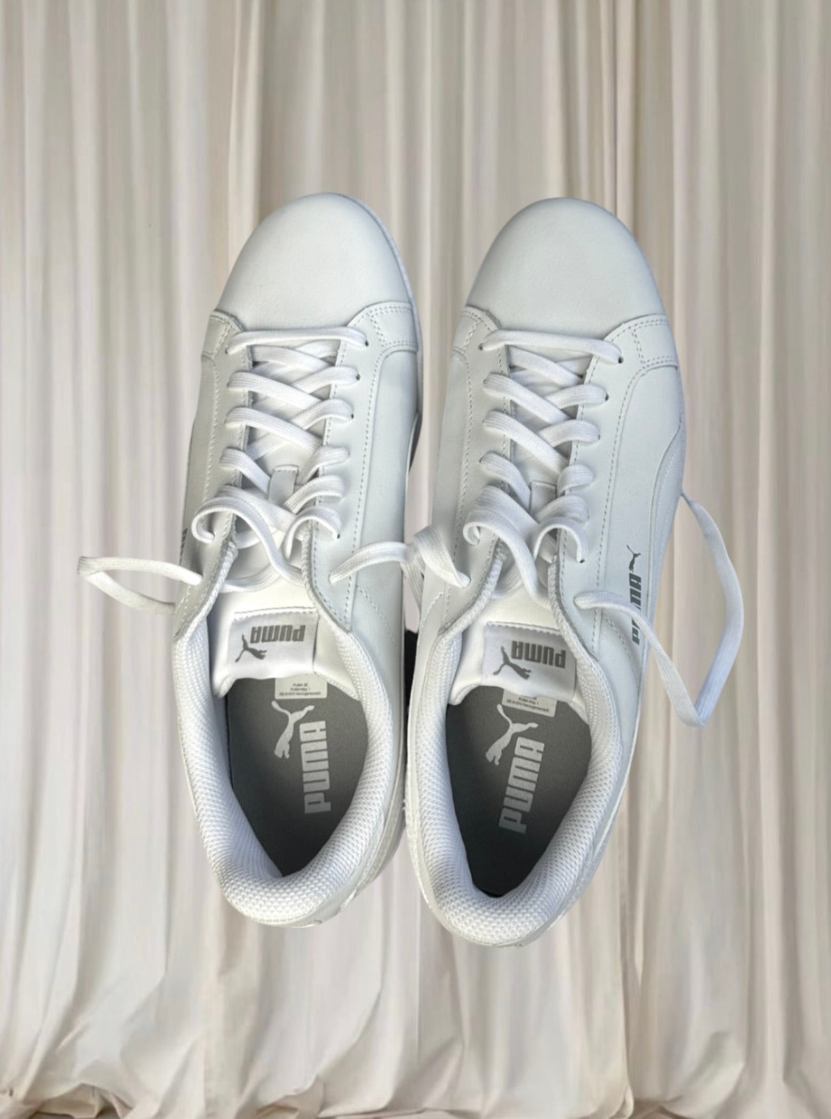 Puma Smash V2 Sneakers Classic White Everyday Trainers Mens UK 12 NEW - Image 3