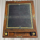 Vintage Victorian Rosewood Writing Slope Box - 1880 Brass Inlay Antique - Image 1