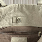 Witchery Quilted Leather Tote Bag - Elegant Beige Everyday Carry Bag - Image 4