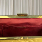 Estee Lauder Vintage Clutch - Gold Satin Rose Embossed Evening Bag - Image 5