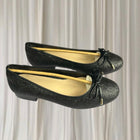 Review Ballet Flats - Zabelle Elegant Black Glitter with Bow Detail - Image 1