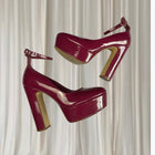 Wittner Platform Heels - Bold Magenta Zaiqee Patent Leather Y2K EU37 - Image 5