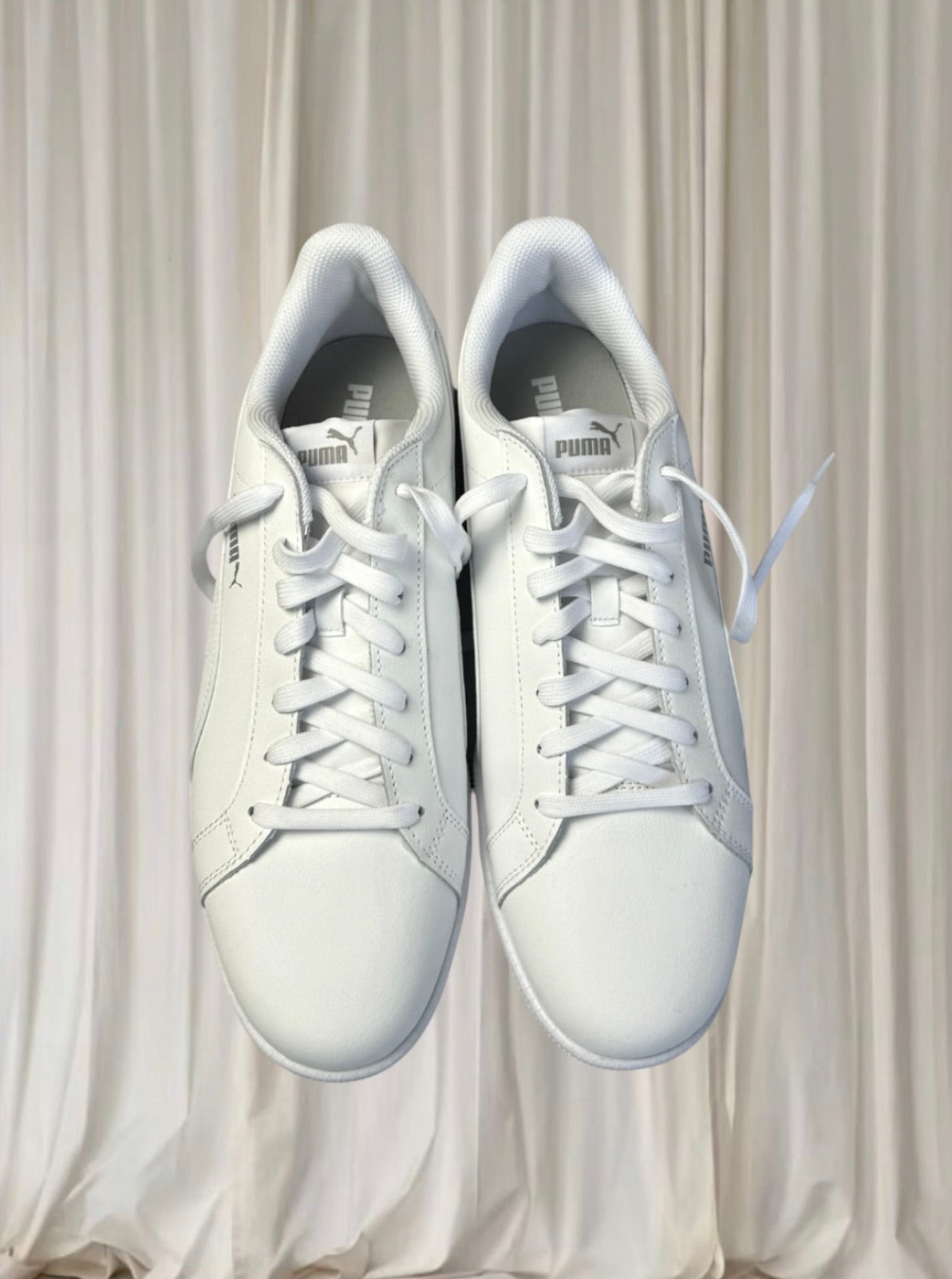 Puma Smash V2 Sneakers Classic White Everyday Trainers Mens UK 12 NEW - Image 2