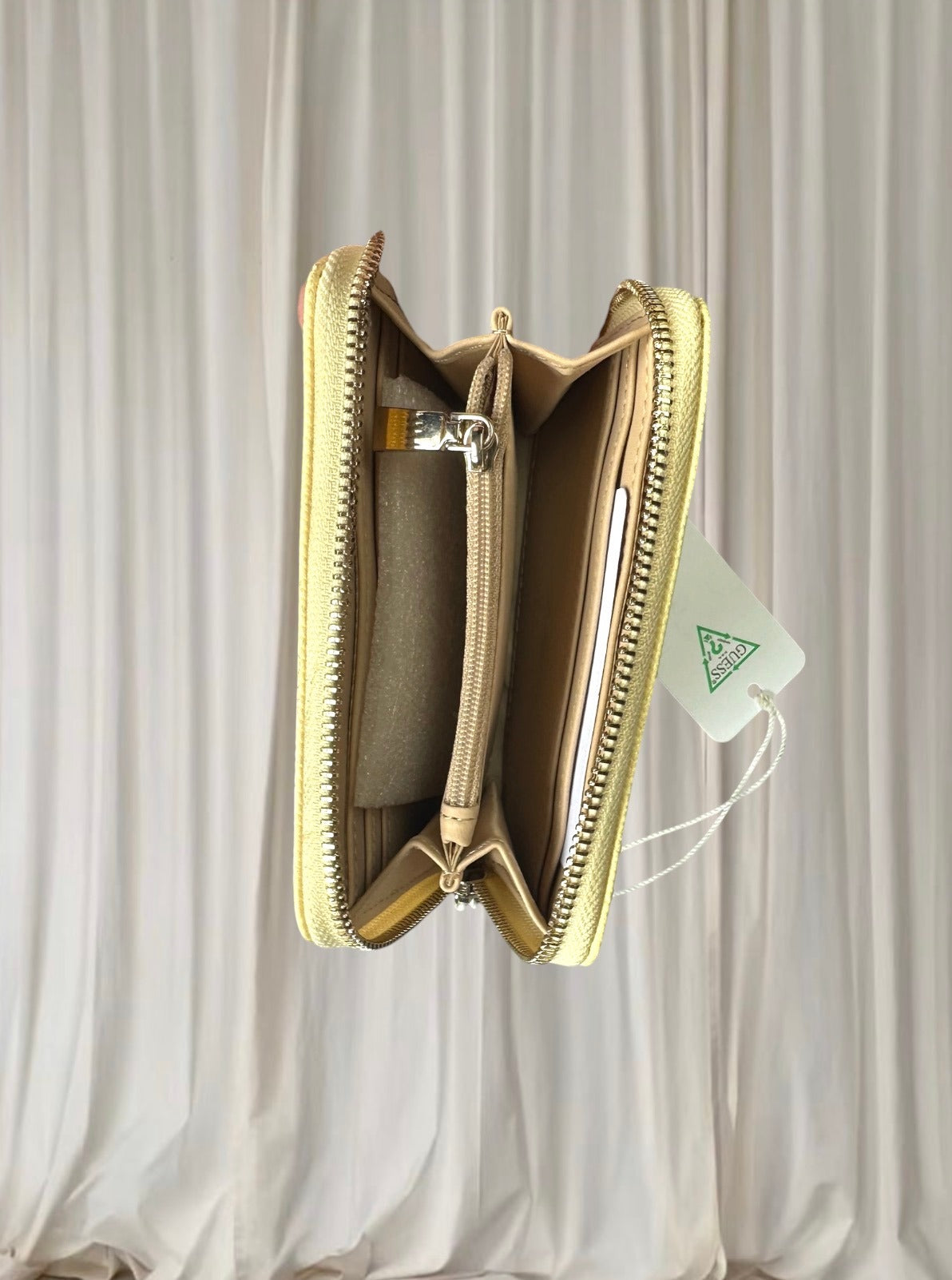 GUESS Laurel II Zip-Around Wallet Small - Soft Yellow BNWT  - Image 4