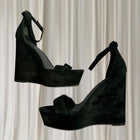 Windsor Smith Platform Wedge Heels - Versatile Black Suede Ankle Strap AU8 - Image 5