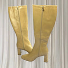 Billini Friska Beige Patent Knee-High Boots - Sesame Shimmer BNIB 7AU - Image 3