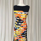Joseph Ribkoff Women's Floral Cut-Out Cocktail Midi Dress Size 10 - Image 6