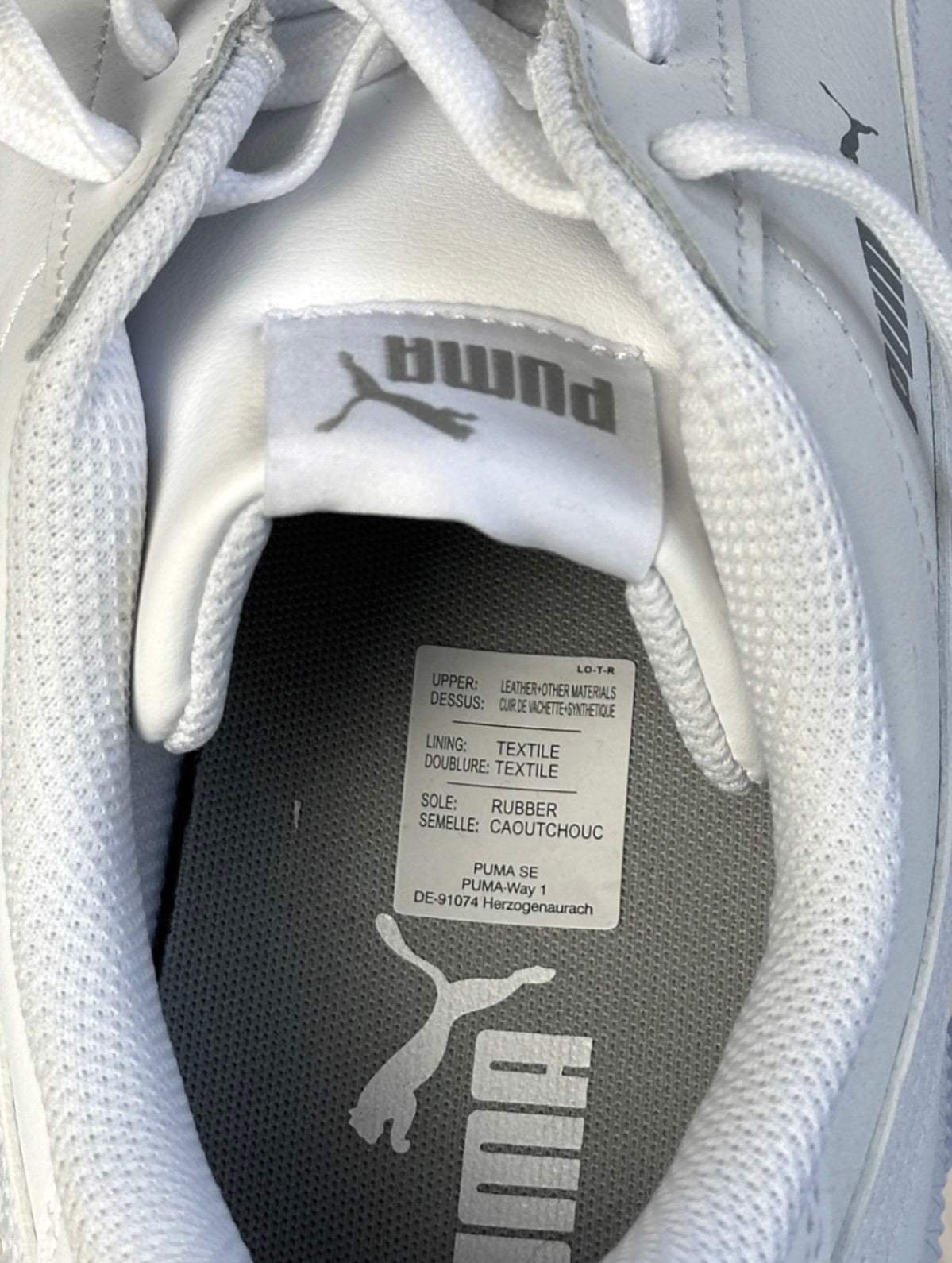 Puma Smash V2 Sneakers Classic White Everyday Trainers Mens UK 12 NEW - Image 7