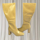 Billini Friska Beige Patent Knee-High Boots - Sesame Shimmer BNIB 7AU - Image 2