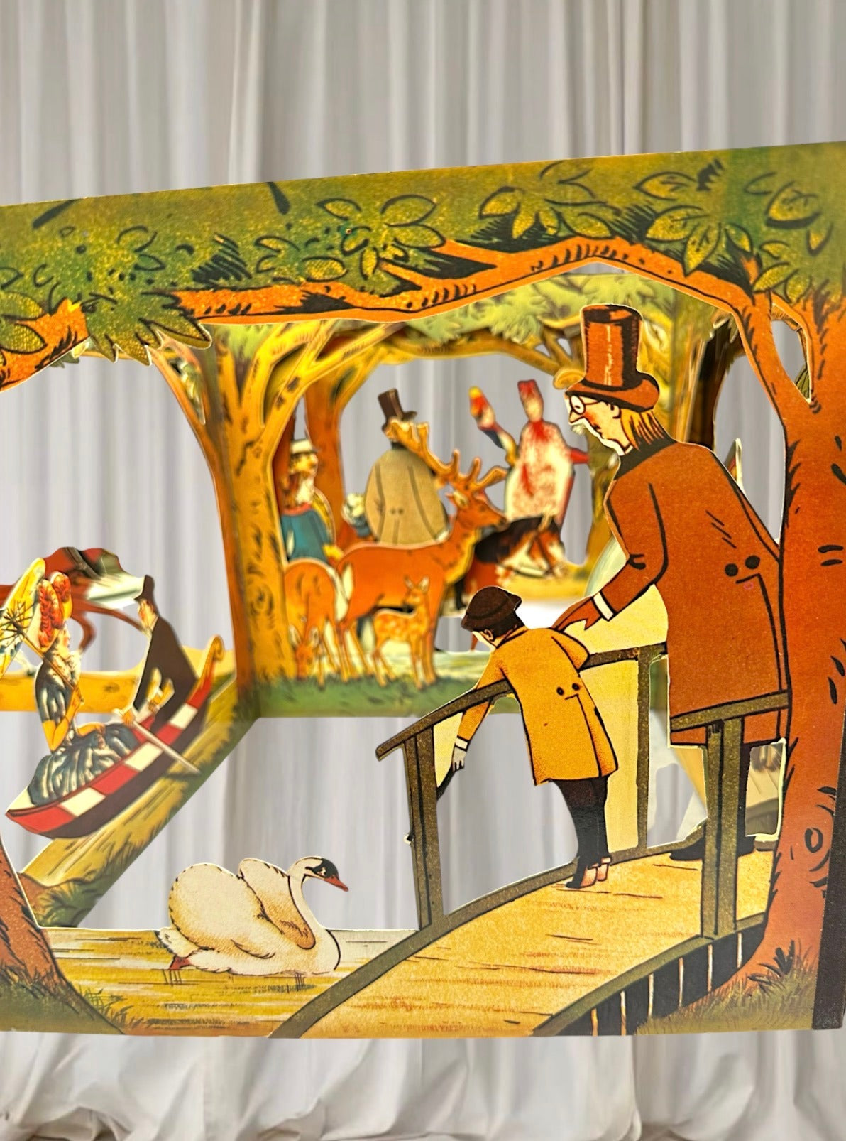 Collins Antique Stand-up Book - The City Park Lothar Meggendorfer Reproduction - Image 7