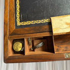 Vintage Victorian Rosewood Writing Slope Box - 1880 Brass Inlay Antique - Image 6