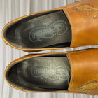 Pikolinos Leather Western Loafer Heel Boots - Tan Embroidered Block Heel - Image 7