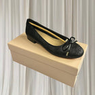 Review Ballet Flats - Zabelle Elegant Black Glitter with Bow Detail - Image 5