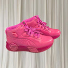 Skechers S-Lights Remix High-Top Sneakers Vibrant Hot Pink Light-Up Kids Shoes - Image 2