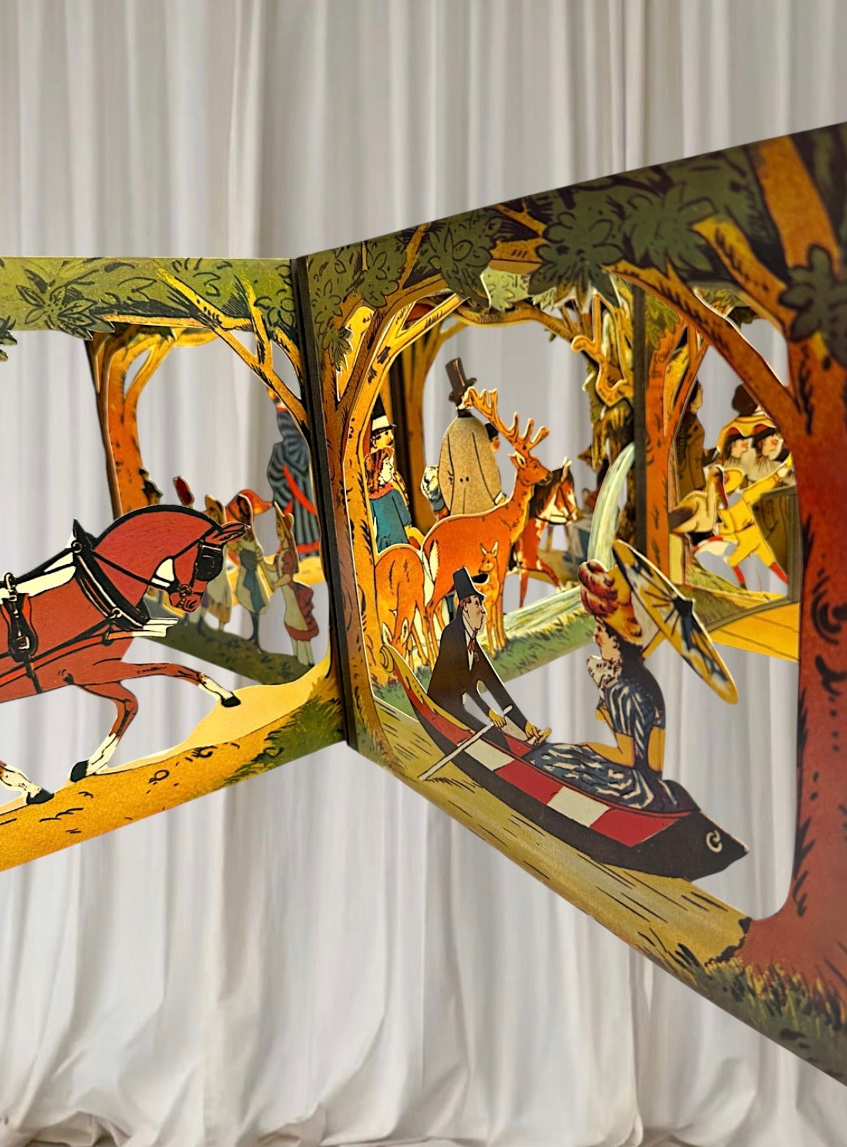 Collins Antique Stand-up Book - The City Park Lothar Meggendorfer Reproduction - Image 8