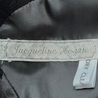 1960s Jacqueline Hogan Velvet Cocktail Dress - Vintage Black Beaded XS - Image 7