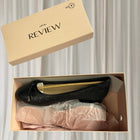 Review Ballet Flats - Zabelle Elegant Black Glitter with Bow Detail - Image 2