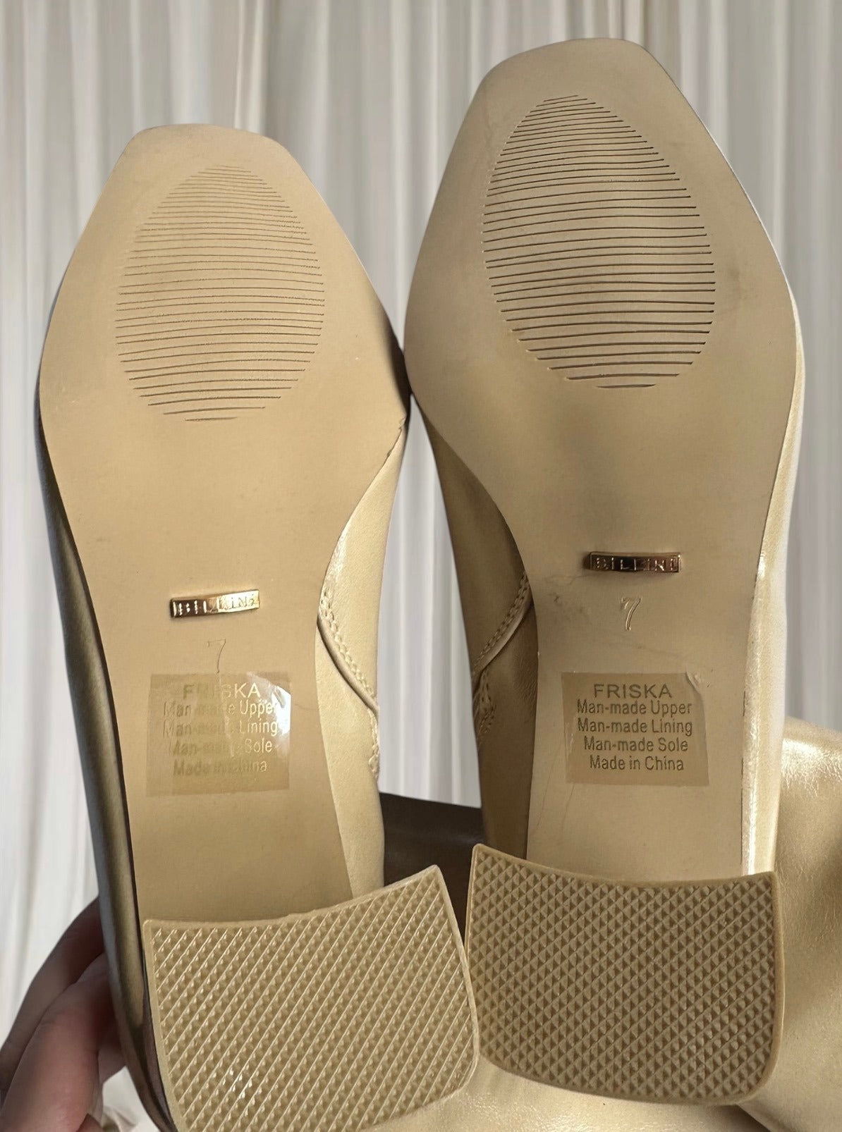 Billini Friska Beige Patent Knee-High Boots - Sesame Shimmer BNIB 7AU - Image 8