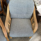 Cane lounge set 5 pce