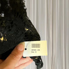 Adam Lippes Black Sheer Lace Sleeveless Midi Dress - Elegant Designer Evening Wear - Image 5