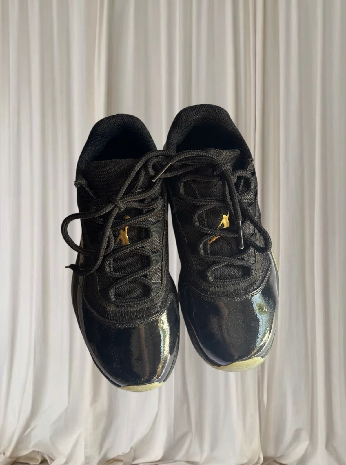 Jordan Air Jordan 11 CMFT Low Sneakers - Black Gold Youth Size 4Y - Image 2
