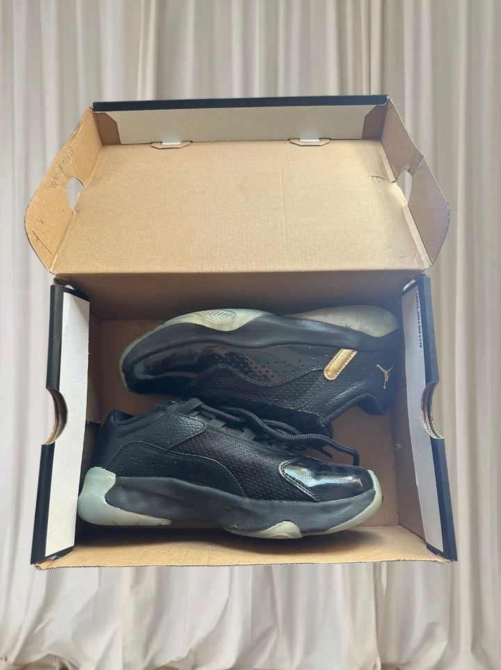 Jordan Air Jordan 11 CMFT Low Sneakers - Black Gold Youth Size 4Y - Image 1