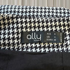 Classic Houndstooth Black And White Y2K Pleated Mini Skirt AU8