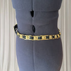 Women's Black and Gold Vintage Belt