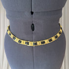 Women's Black and Gold Vintage Belt