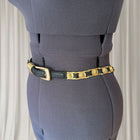 Women's Black and Gold Vintage Belt