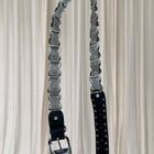 Women's Vintage Silver and Black Belt